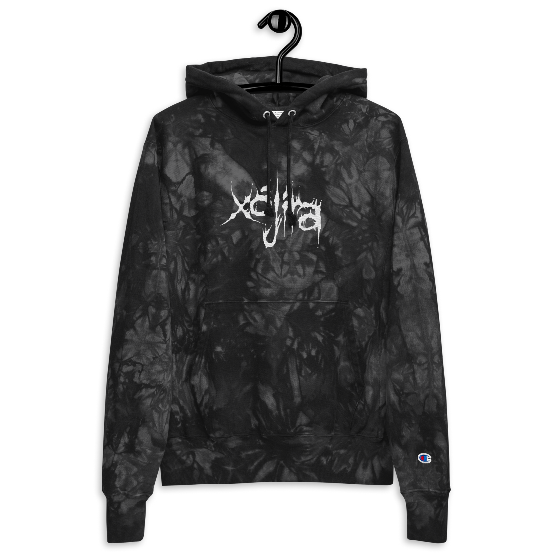 EMBROIDERED X JIRA CHAMPION TYE DYE HOODIE x jira clothing